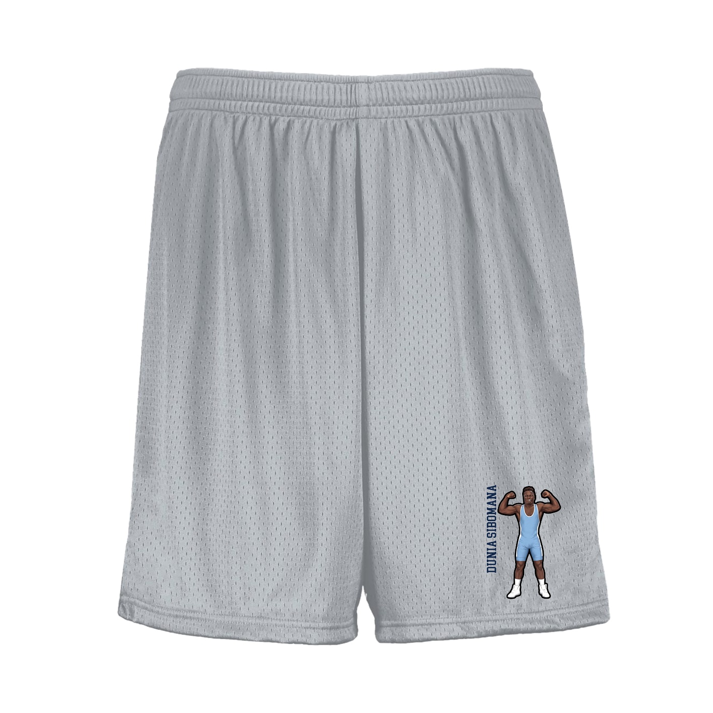 Shorts — Name Vertical in Silver