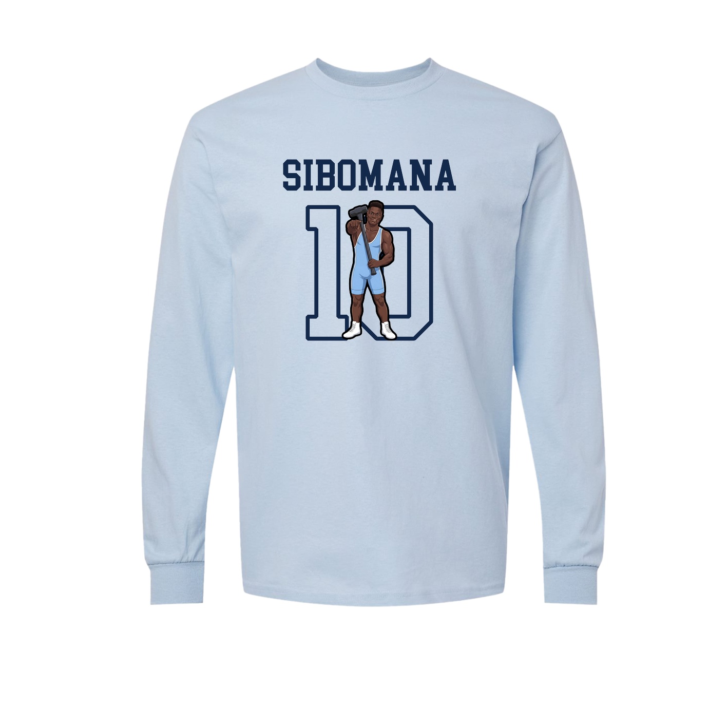 Long Sleeve Tee — Shirsey in Light Blue