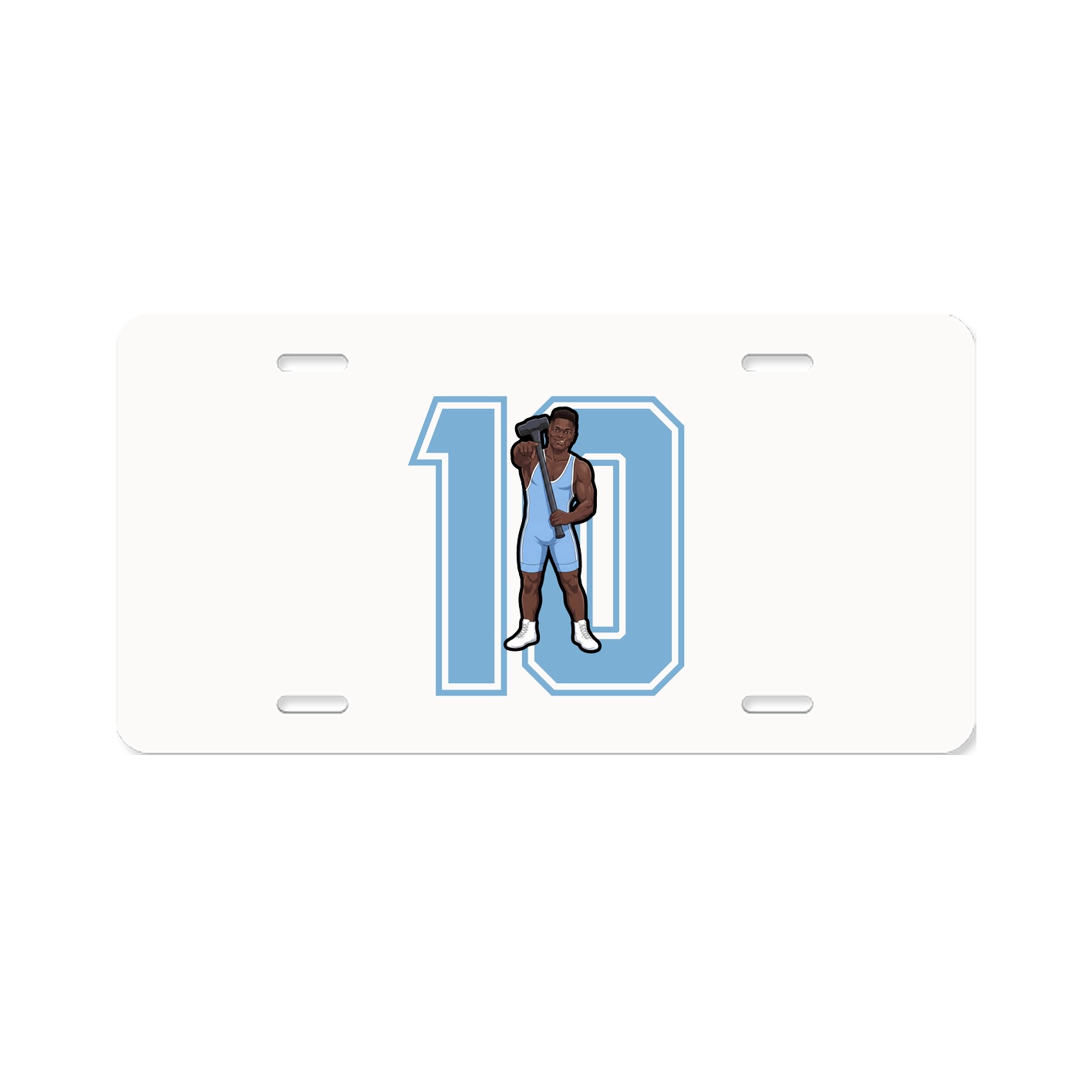 License Plate — Number in Classic