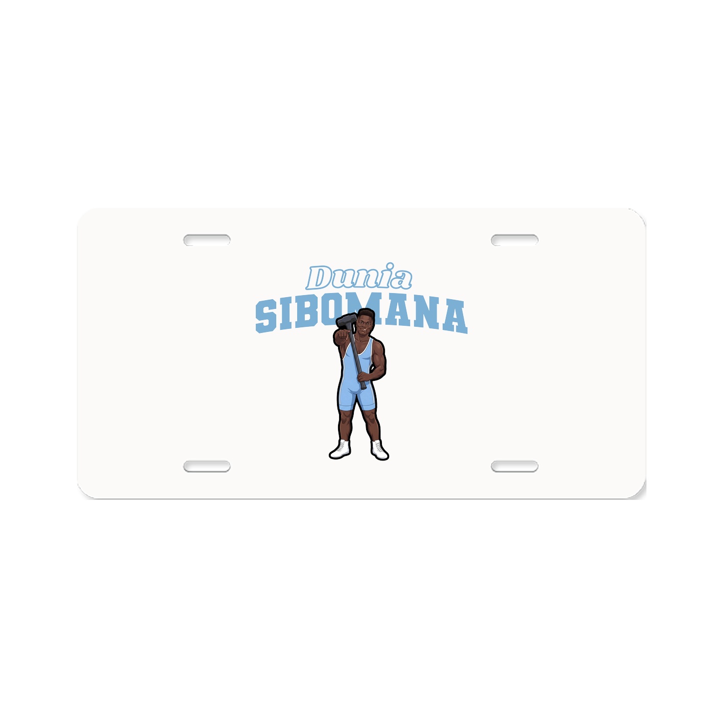 License Plate — Name Arch in Classic