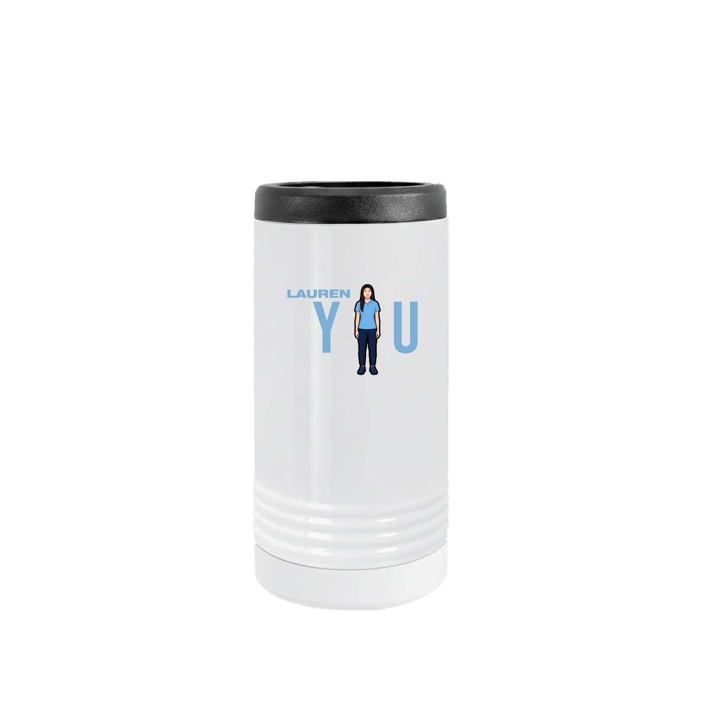 Slim Beverage Holder — Player Name in White