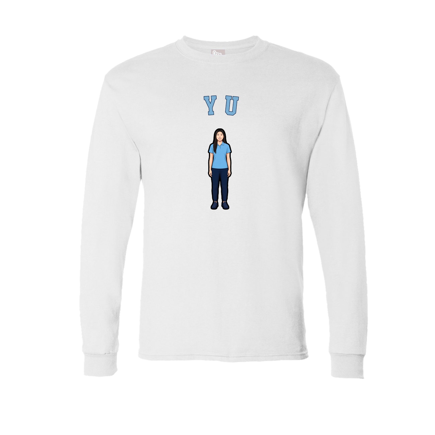 Long Sleeve Tee — Shirsey Arch in White