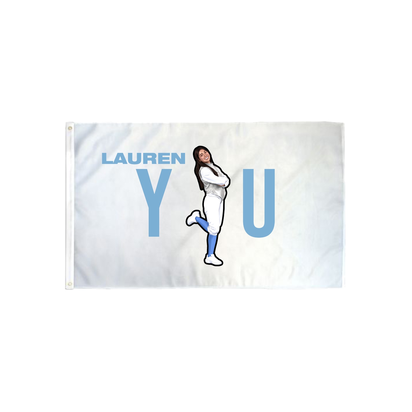 3x5 Flag — Player Name in Classic