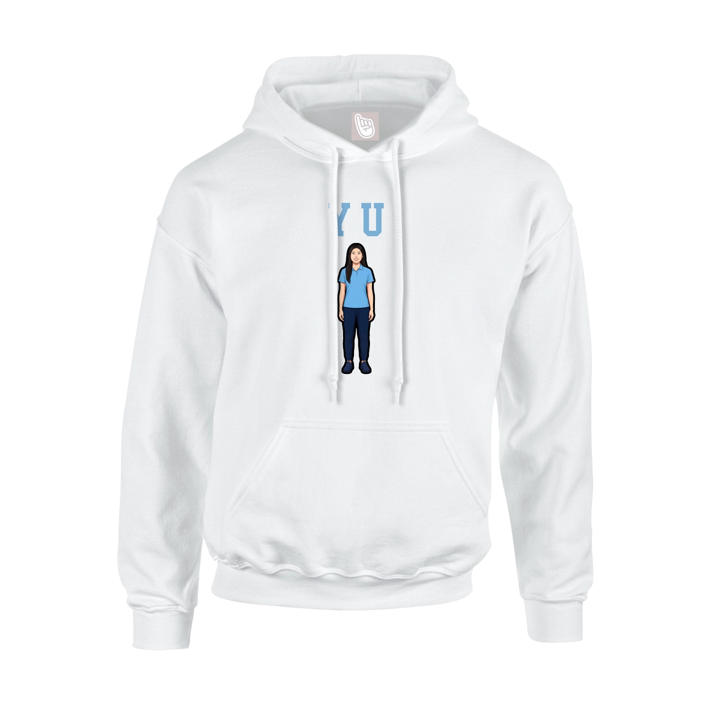 Youth Hoodie — Shirsey in White