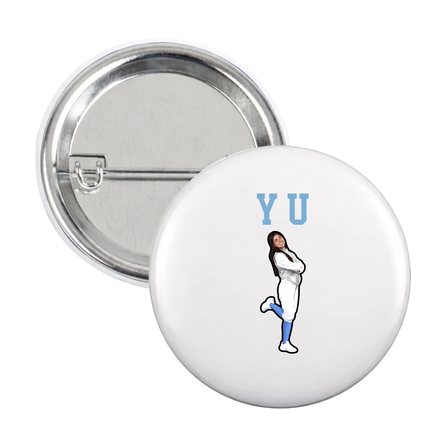 Game Day Button — Shirsey in White