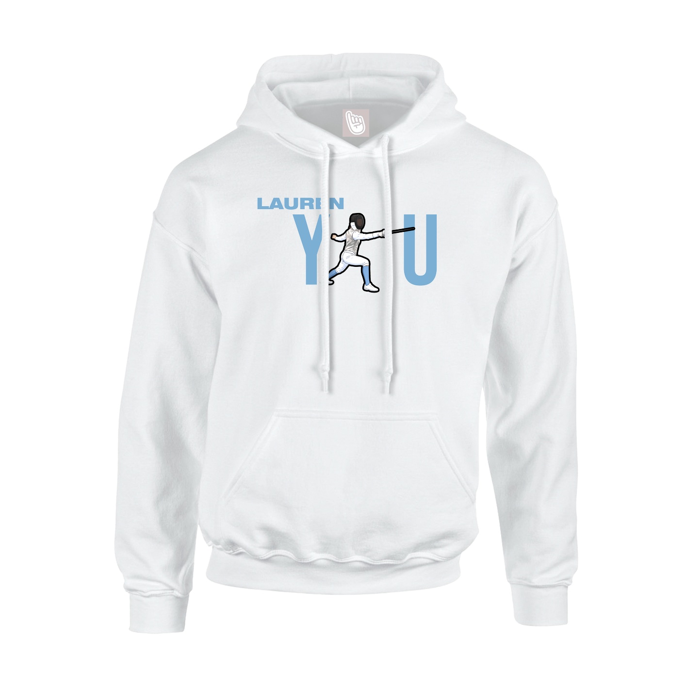 Youth Hoodie — Player Name in White