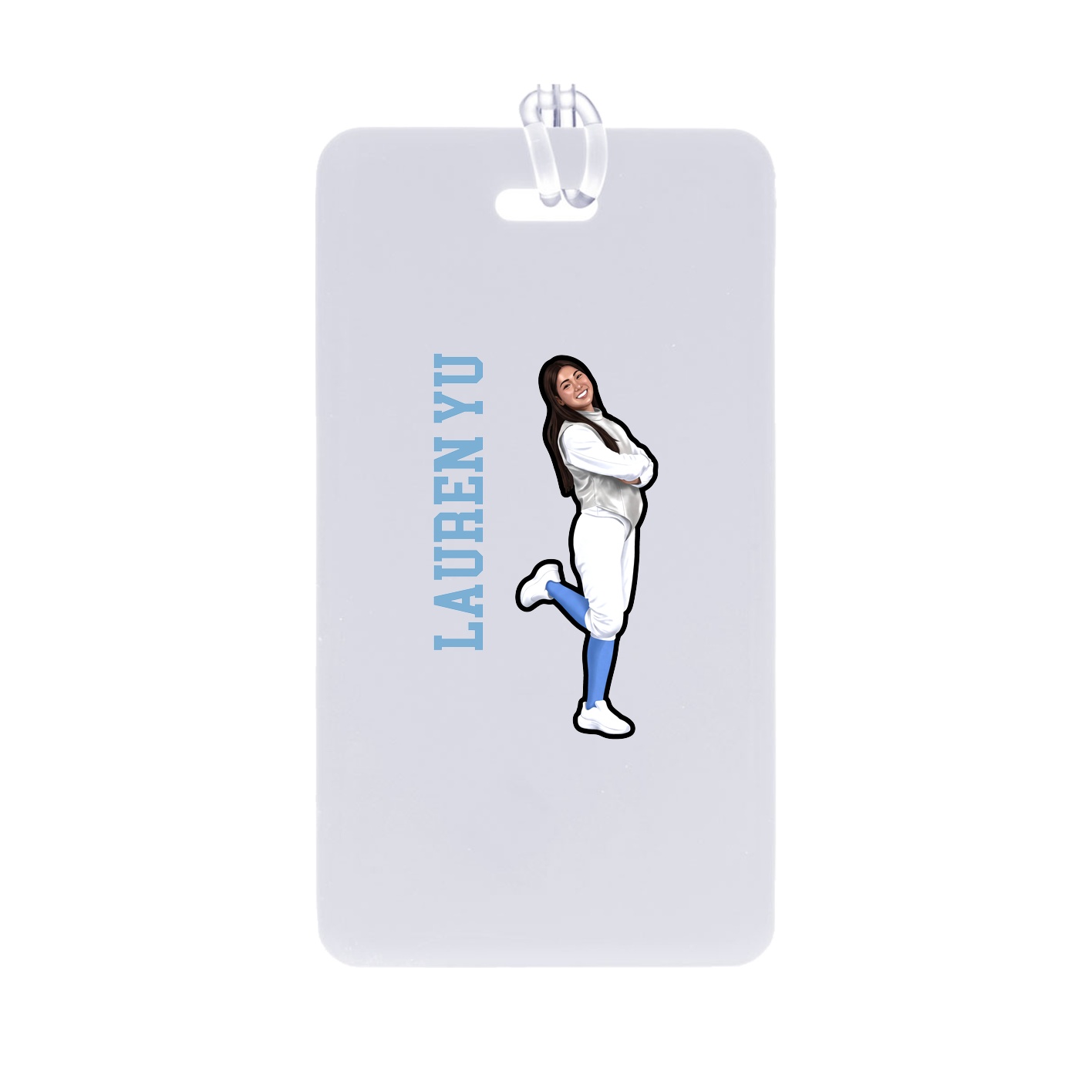Bag Tag — Name Vertical in Classic