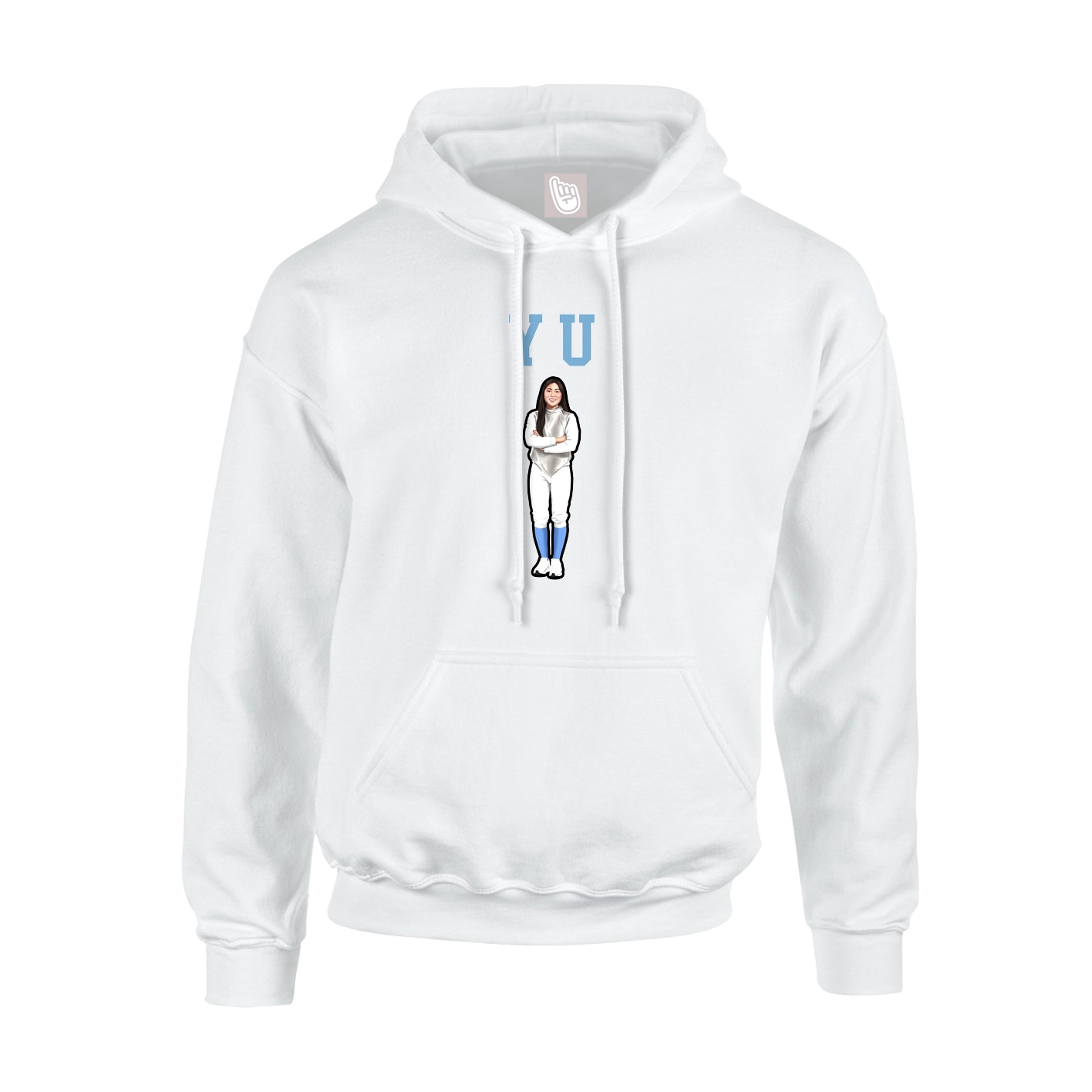 Hoodie — Shirsey in White