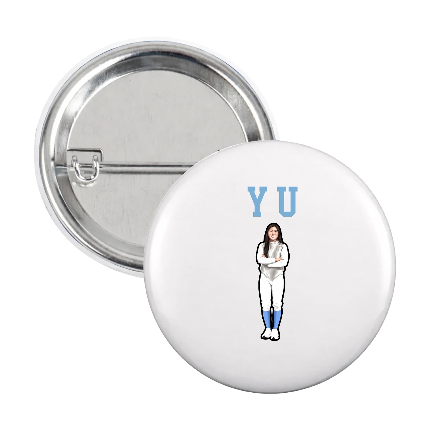 Game Day Button — Shirsey in White