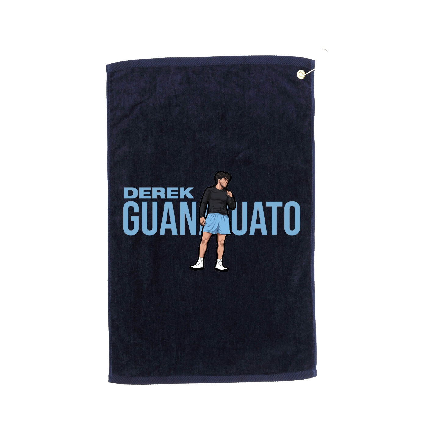 Golf Towel — Player Name in Navy
