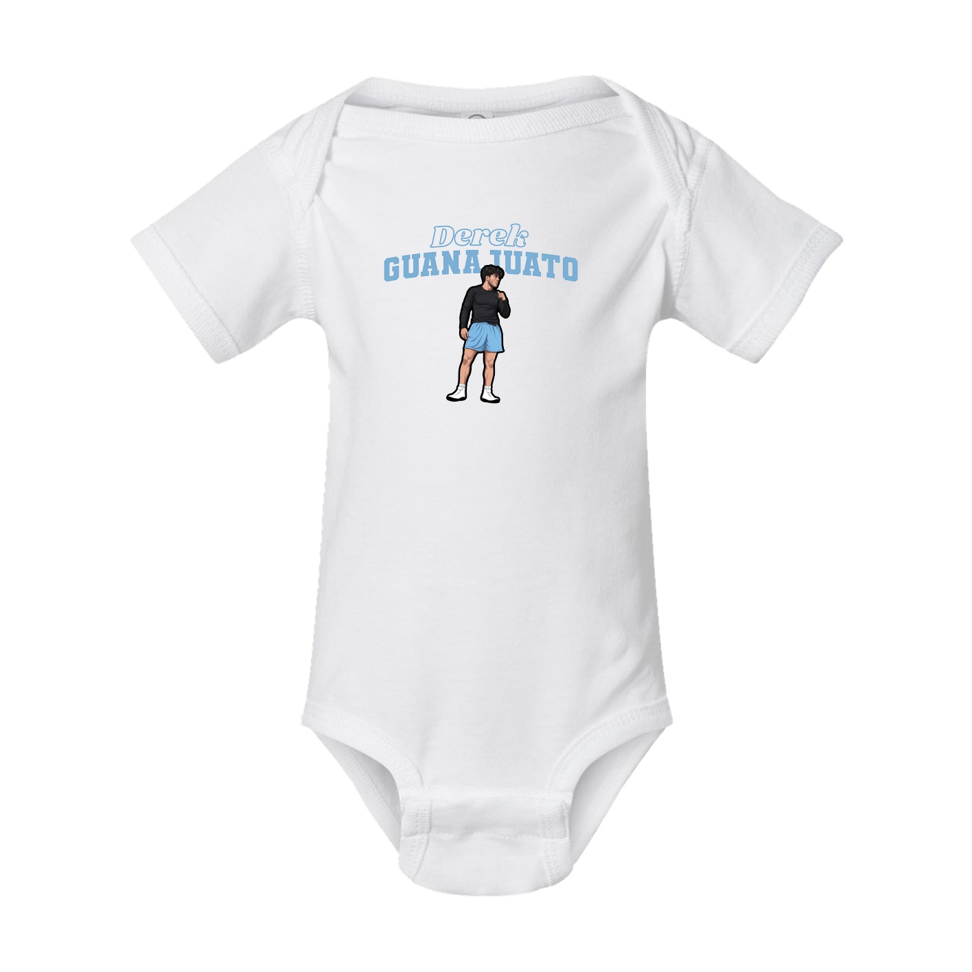 Baby Onesie — Name Arch in White