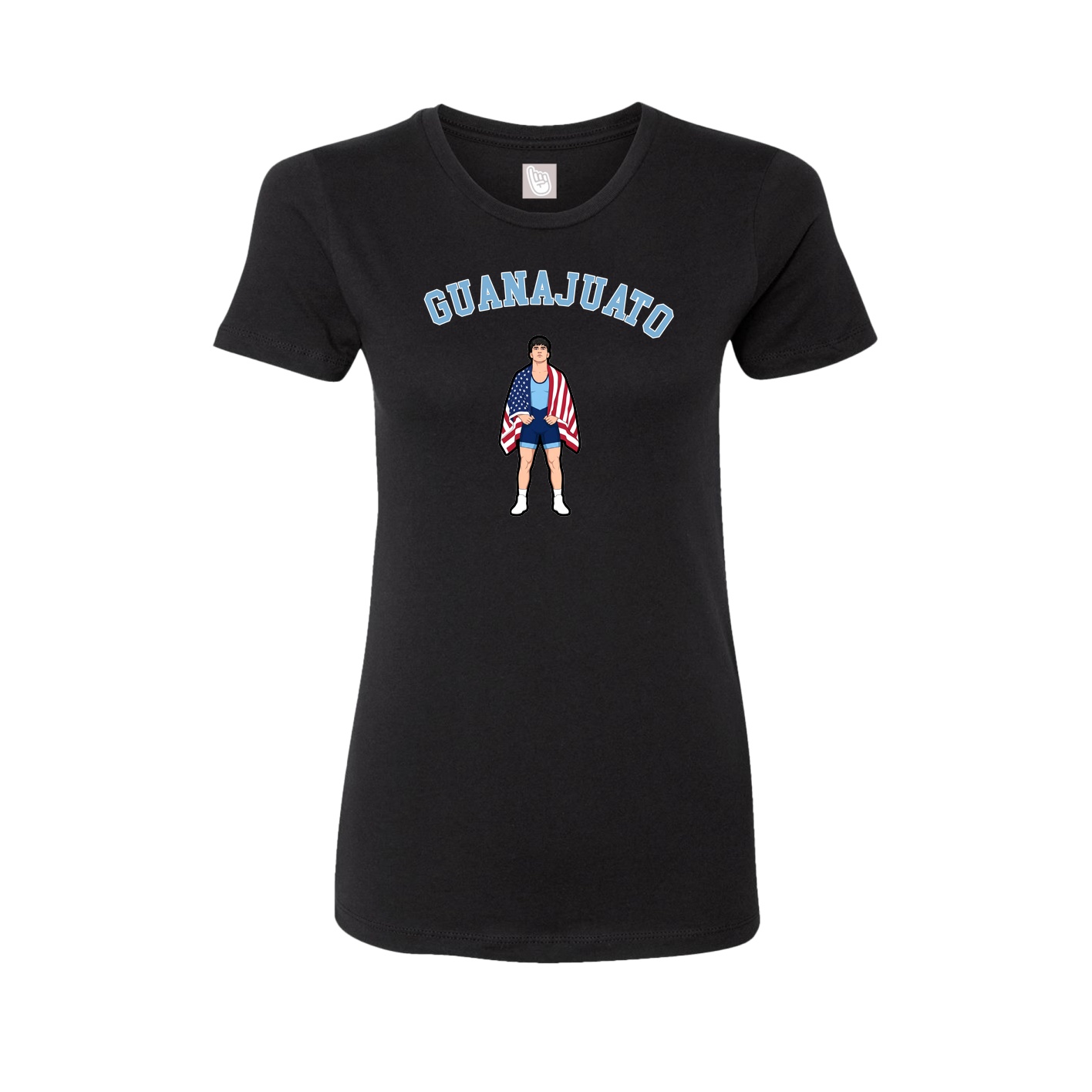 Fitted Women's Tee — Shirsey Arch in Black
