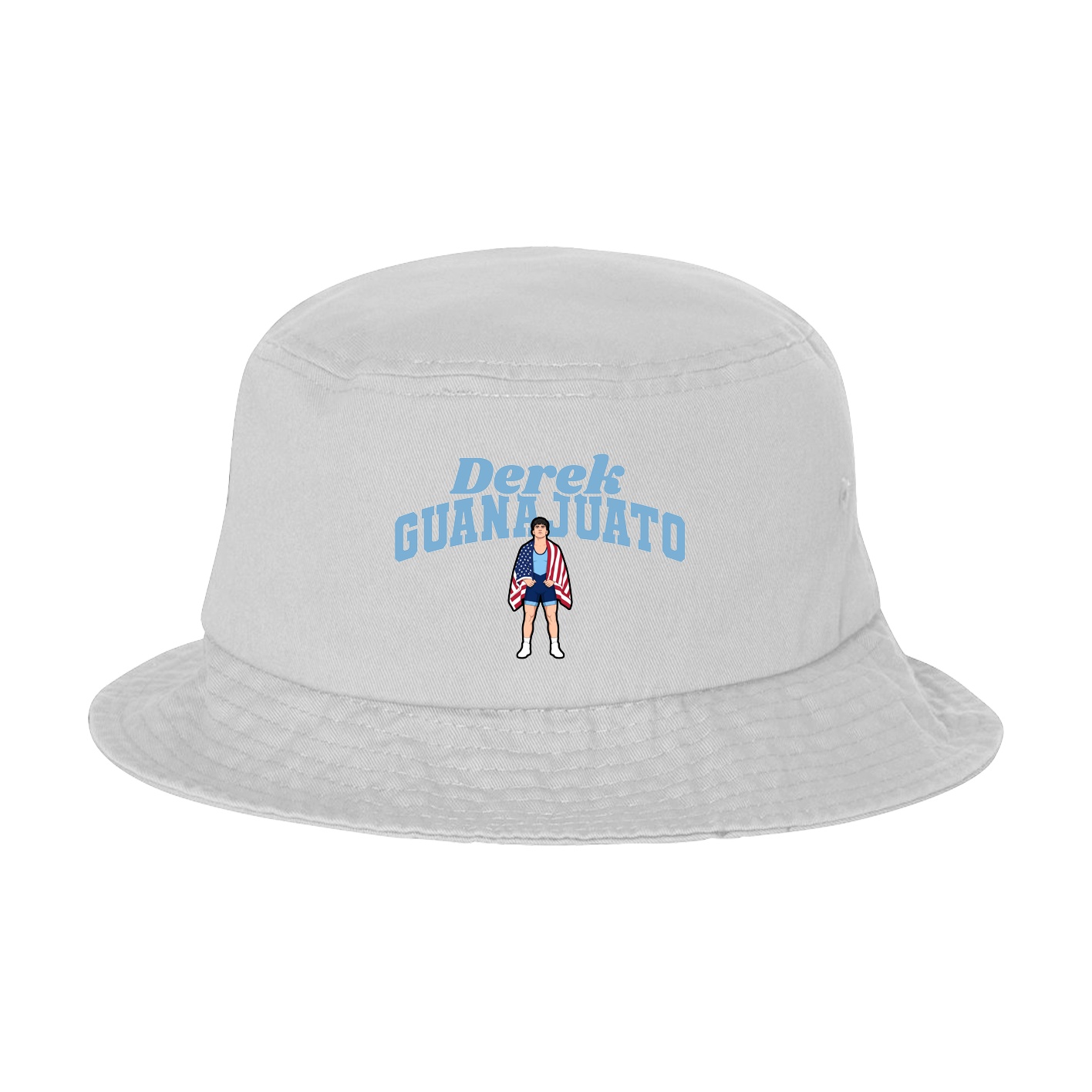 Bucket Cap — Signature Arch in White