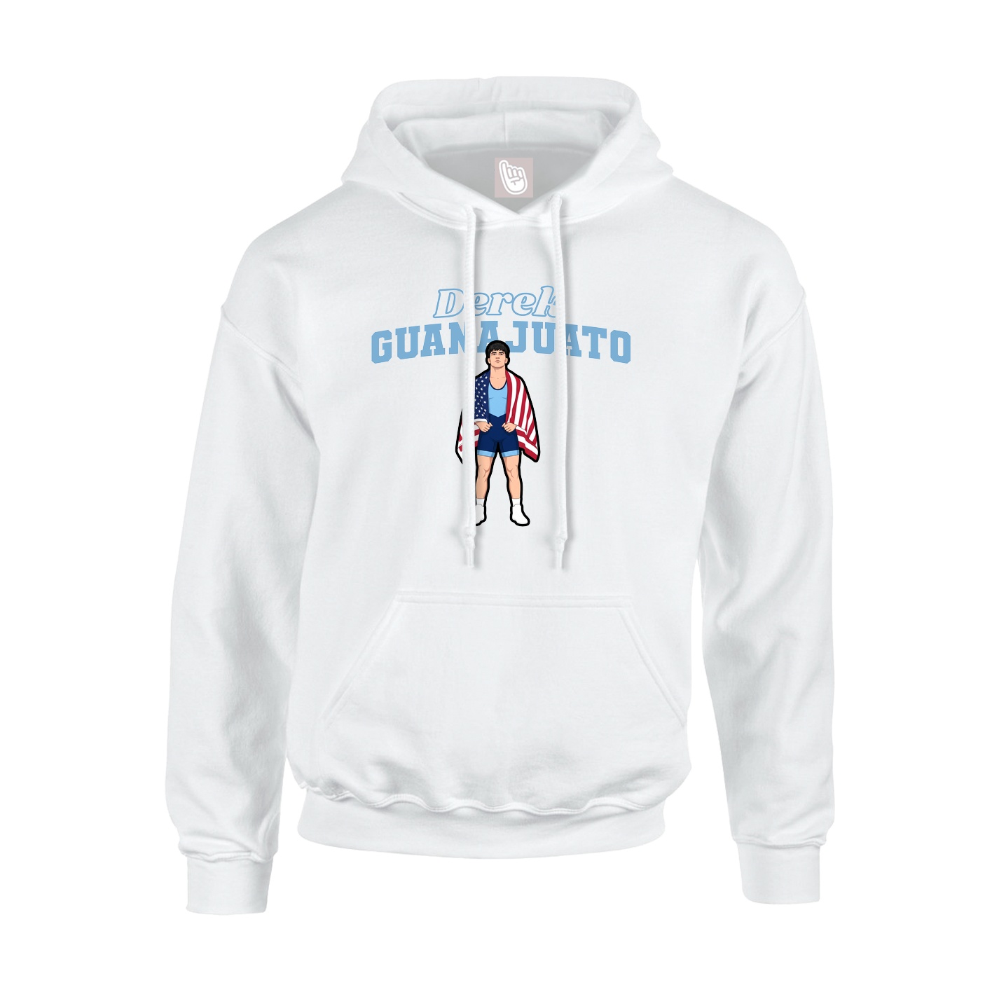 Hoodie — Name Arch in White