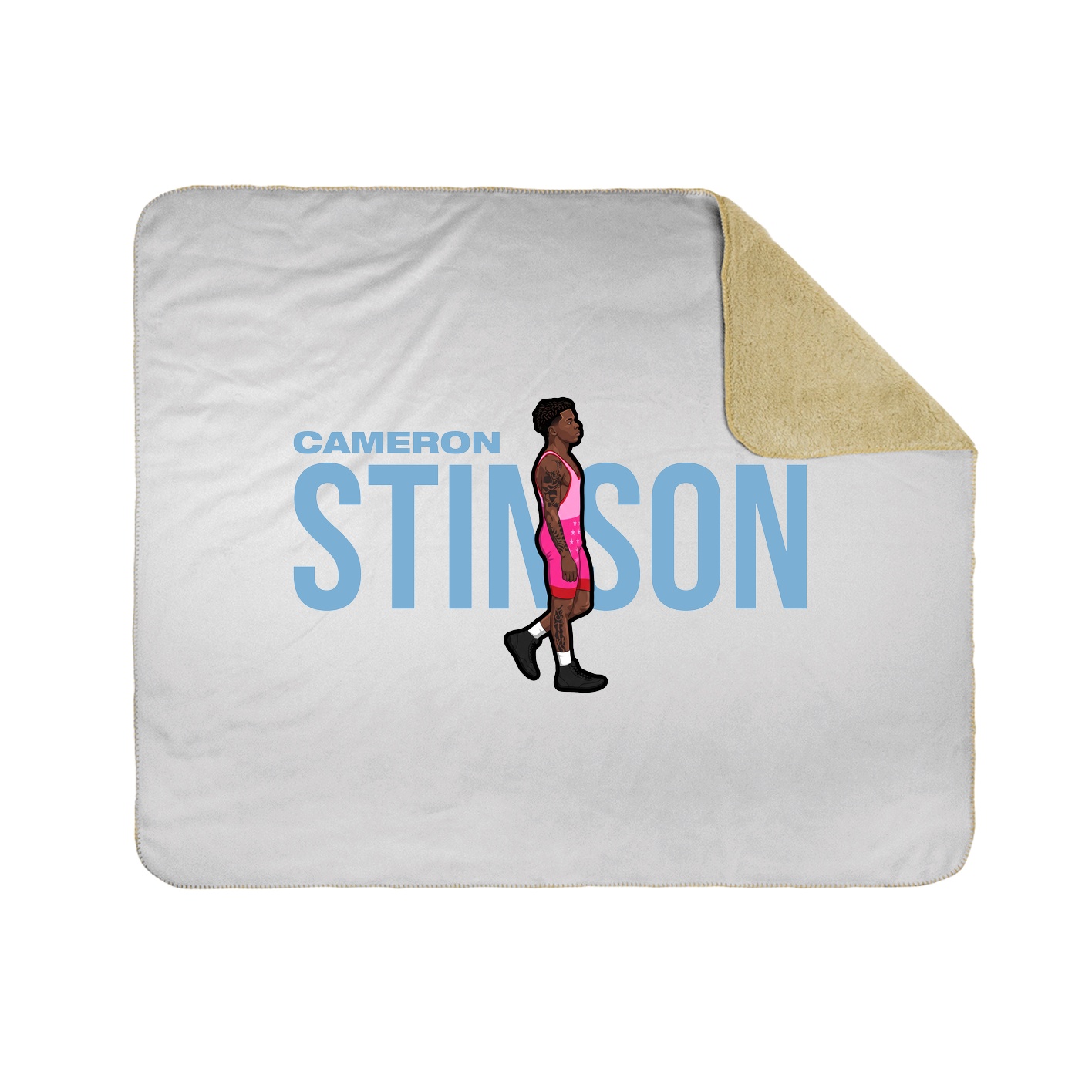 Throw Blanket — Player Name in White