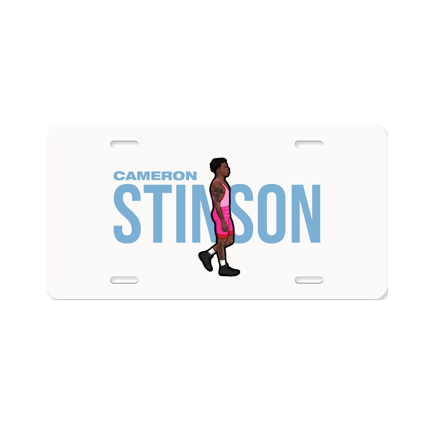License Plate — Player Name in Classic