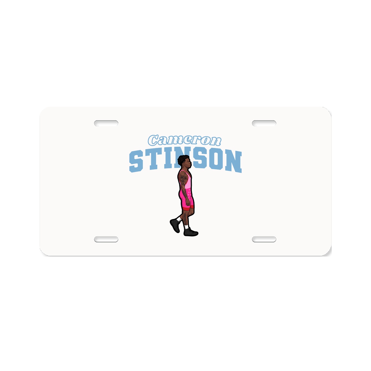 License Plate — Name Arch in Classic