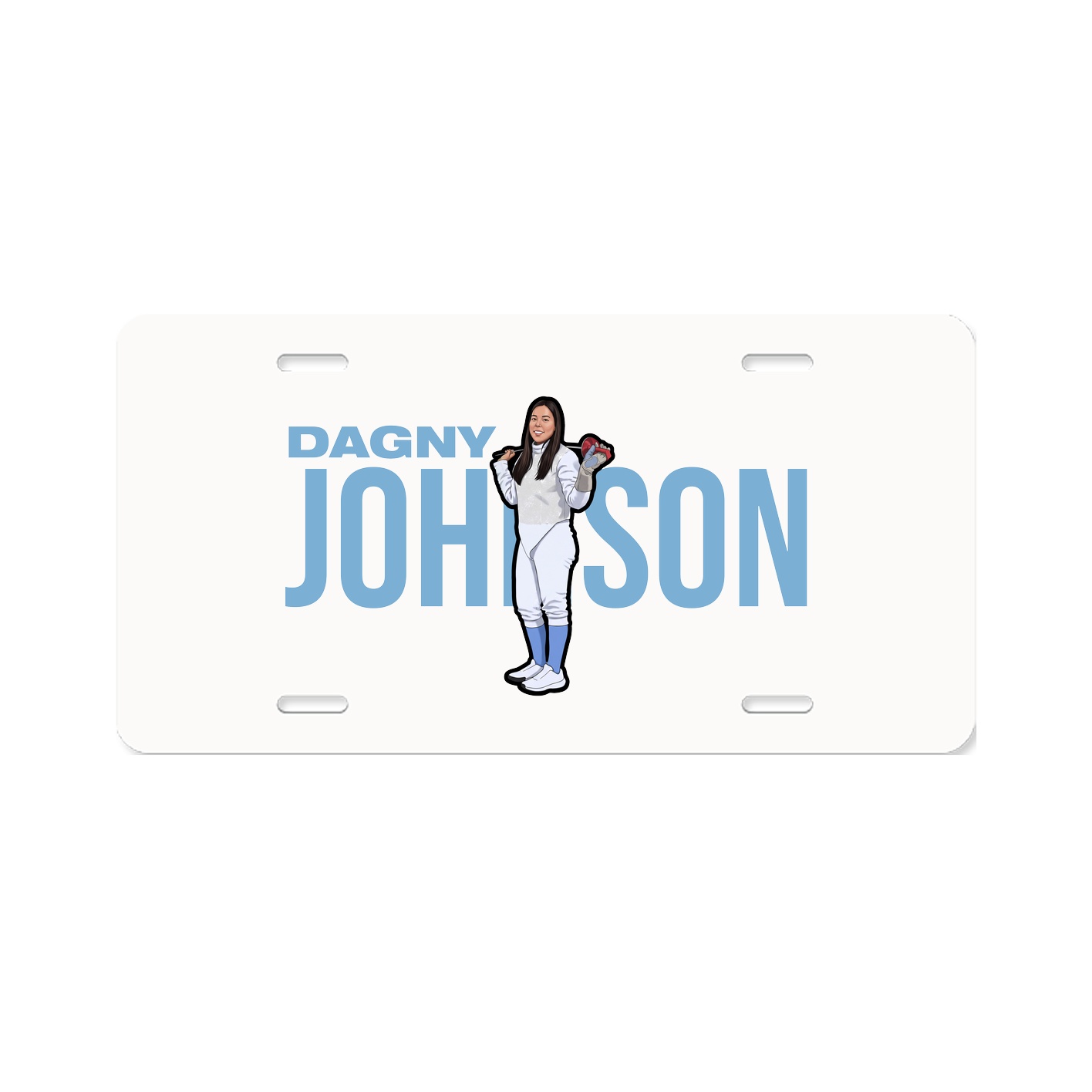 License Plate — Player Name in Classic