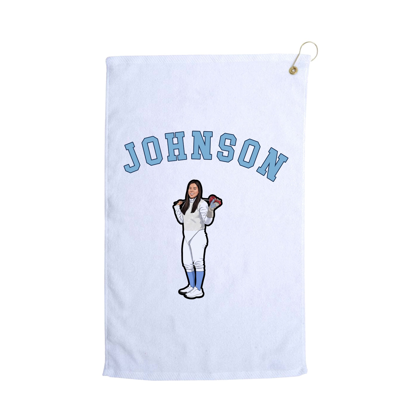 Golf Towel — Shirsey Arch in White