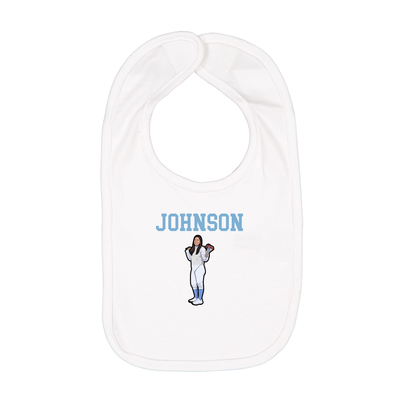 Infant Bib — Shirsey in White