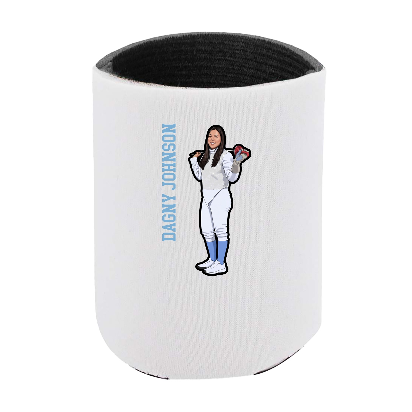 Can Holder — Name Vertical in White