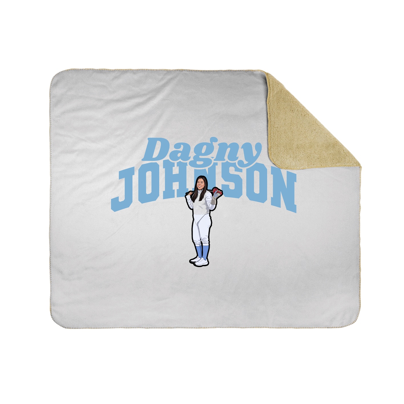 Throw Blanket — Signature Arch in White
