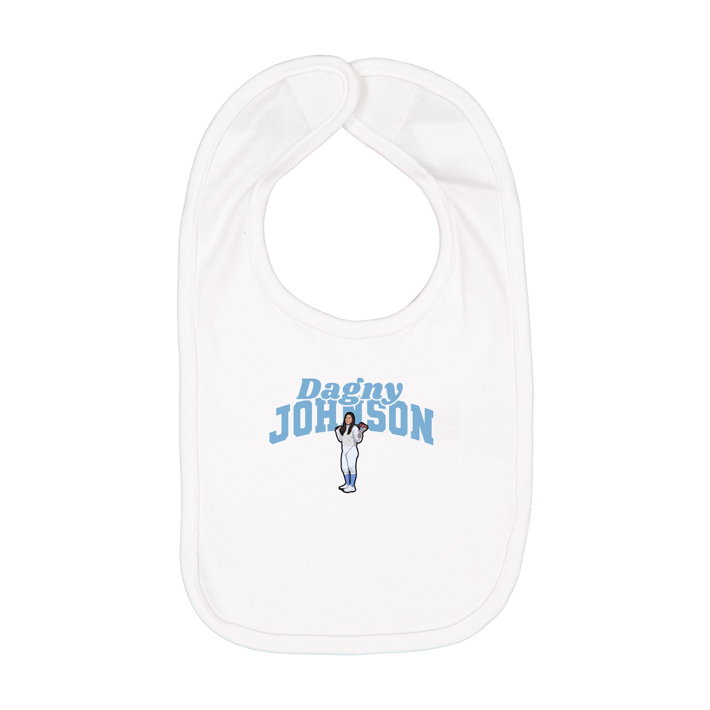 Infant Bib — Signature Arch in White