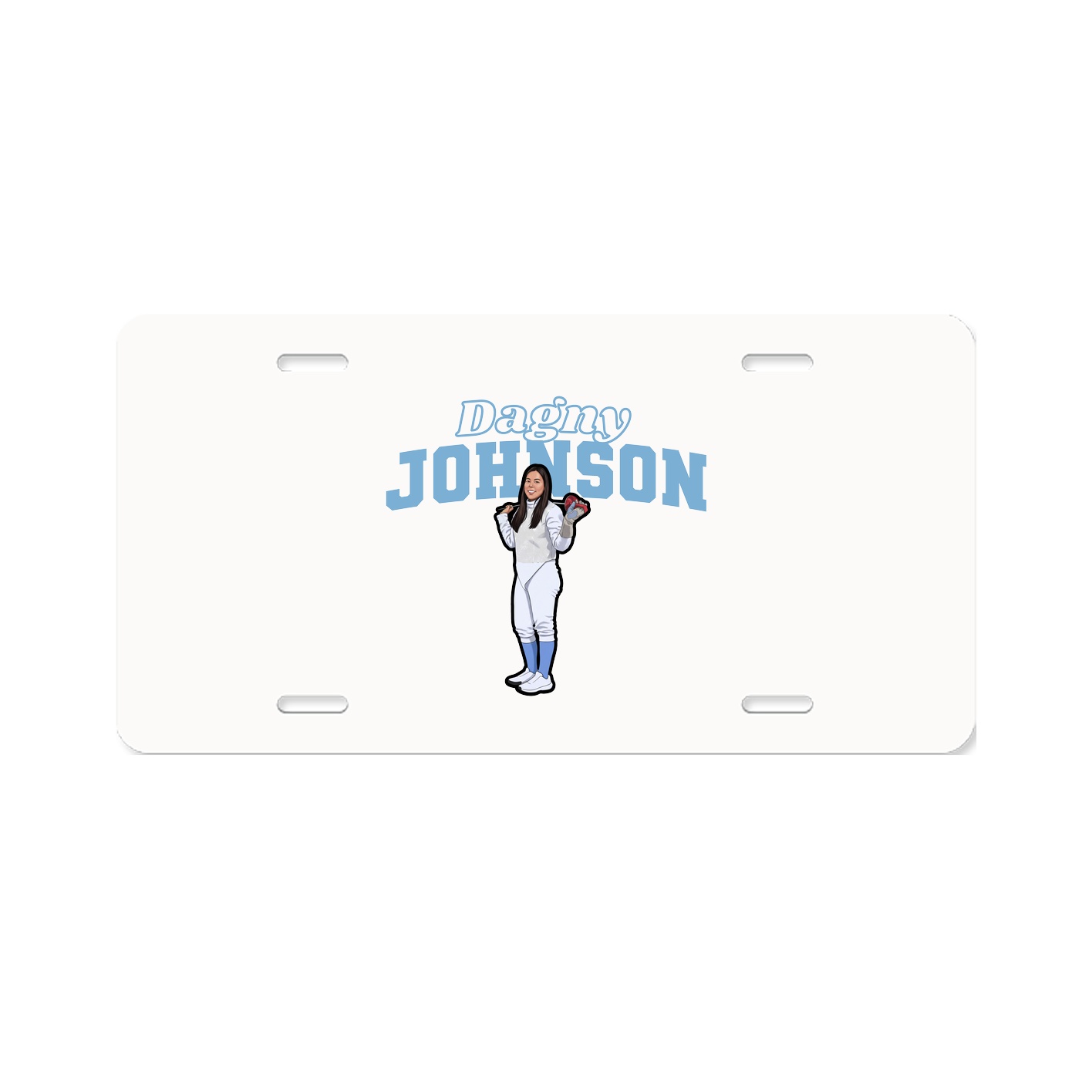 License Plate — Name Arch in Classic