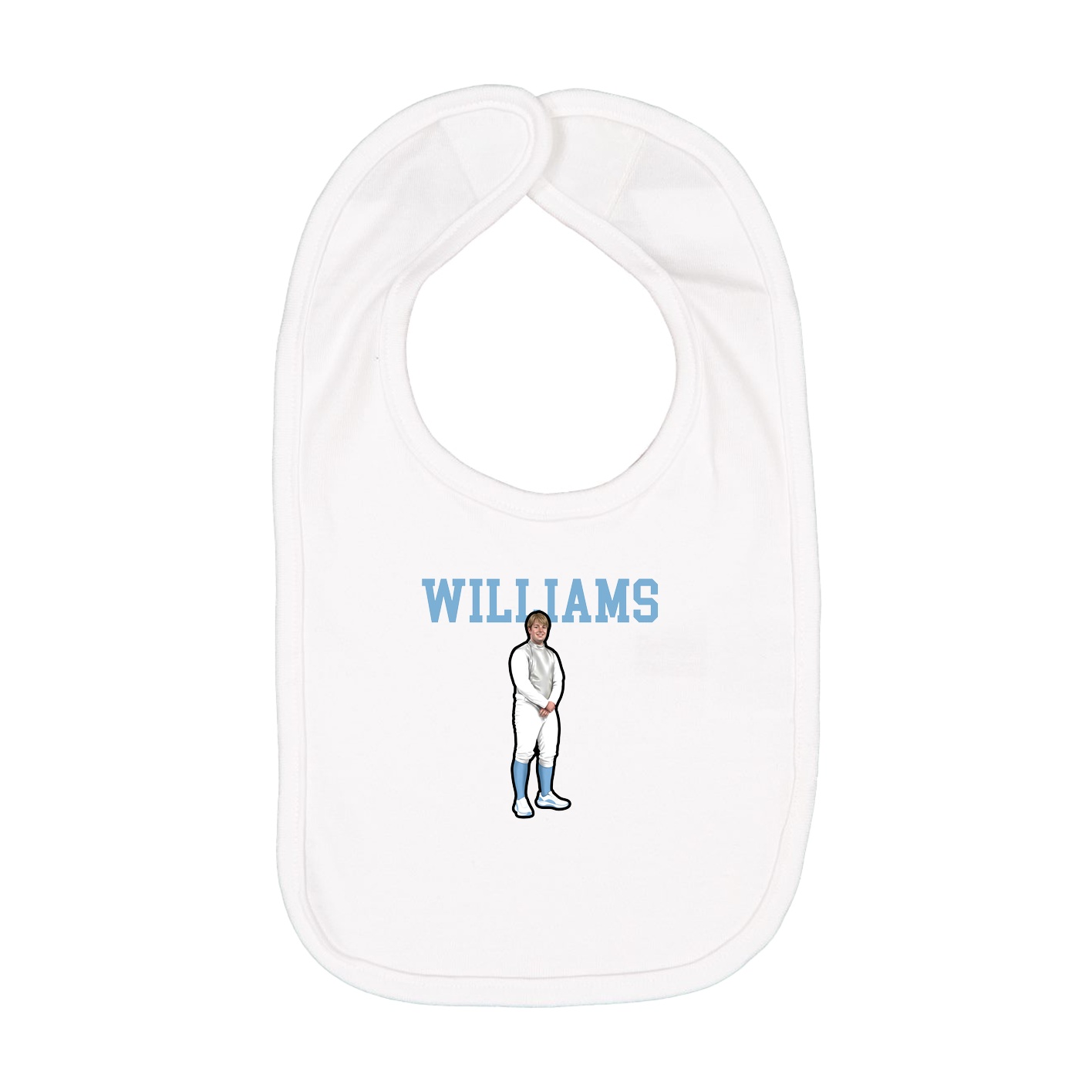 Infant Bib — Shirsey in White