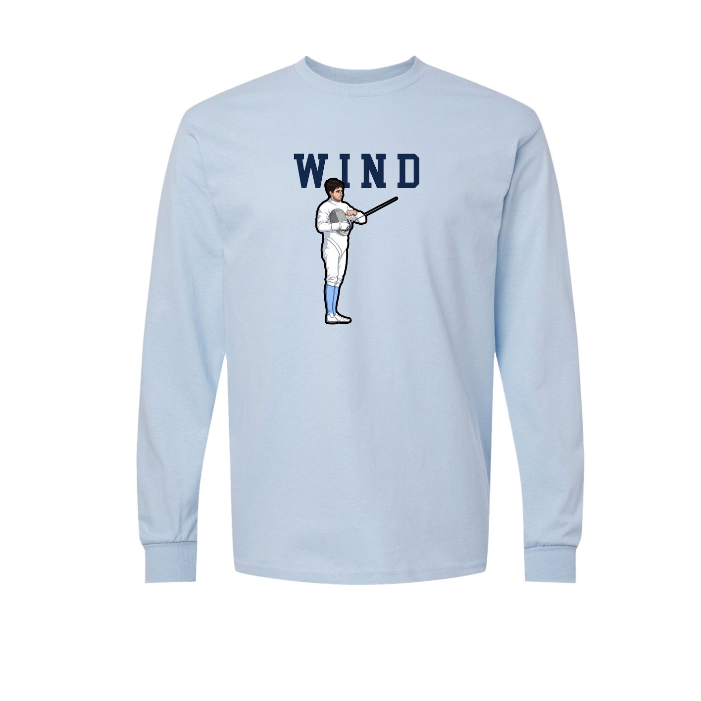 Long Sleeve Tee — Shirsey in Light Blue