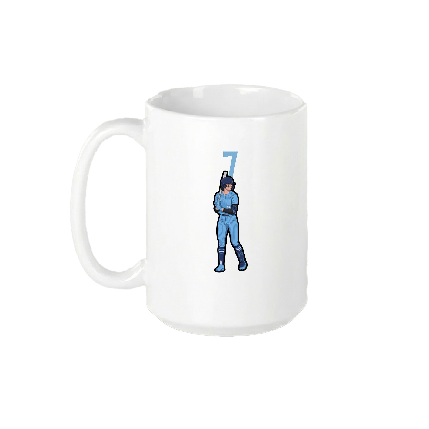 15oz Coffee Mug — Number Top in White