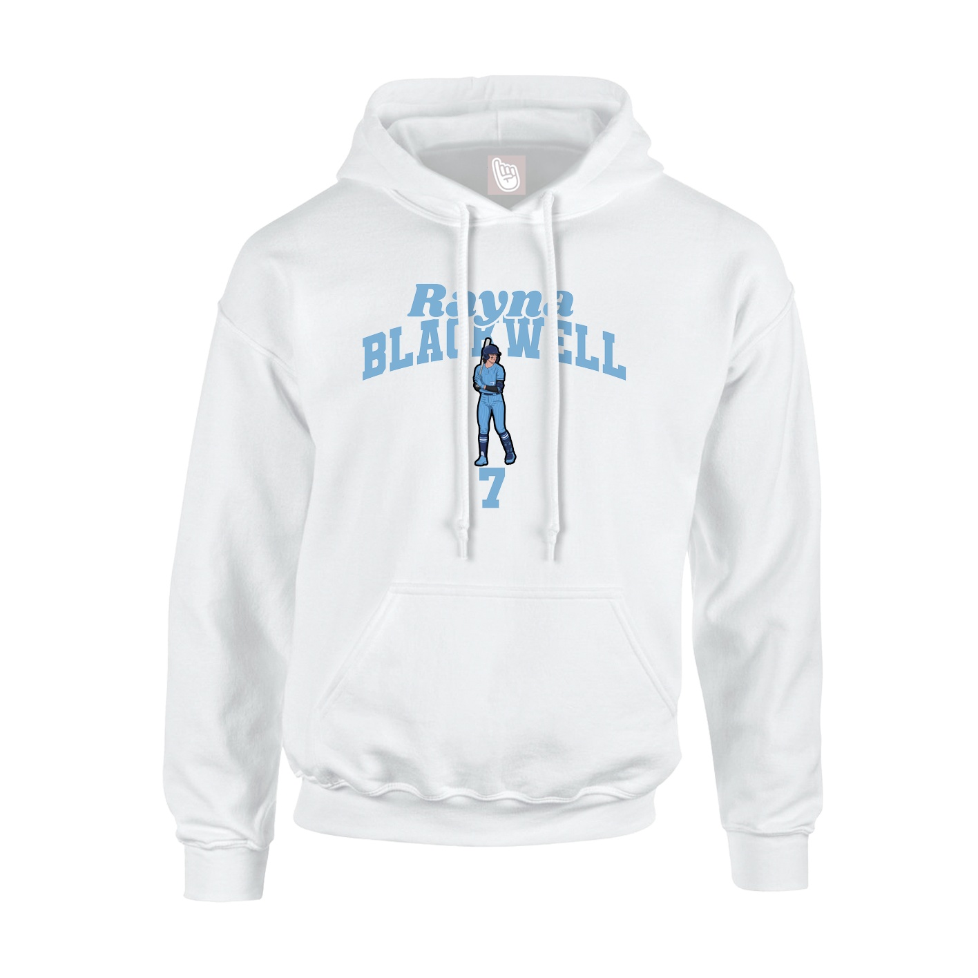 Youth Hoodie — Signature Arch in White