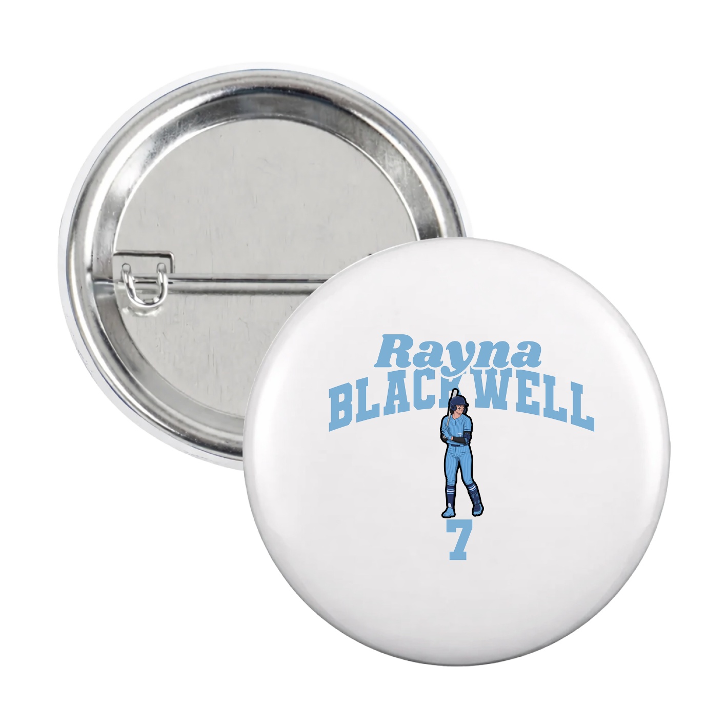 Game Day Button — Signature Arch in White