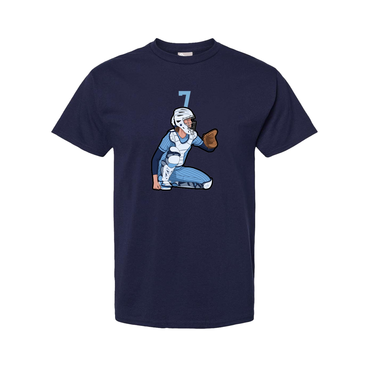 Youth Tee — Number Top in Navy