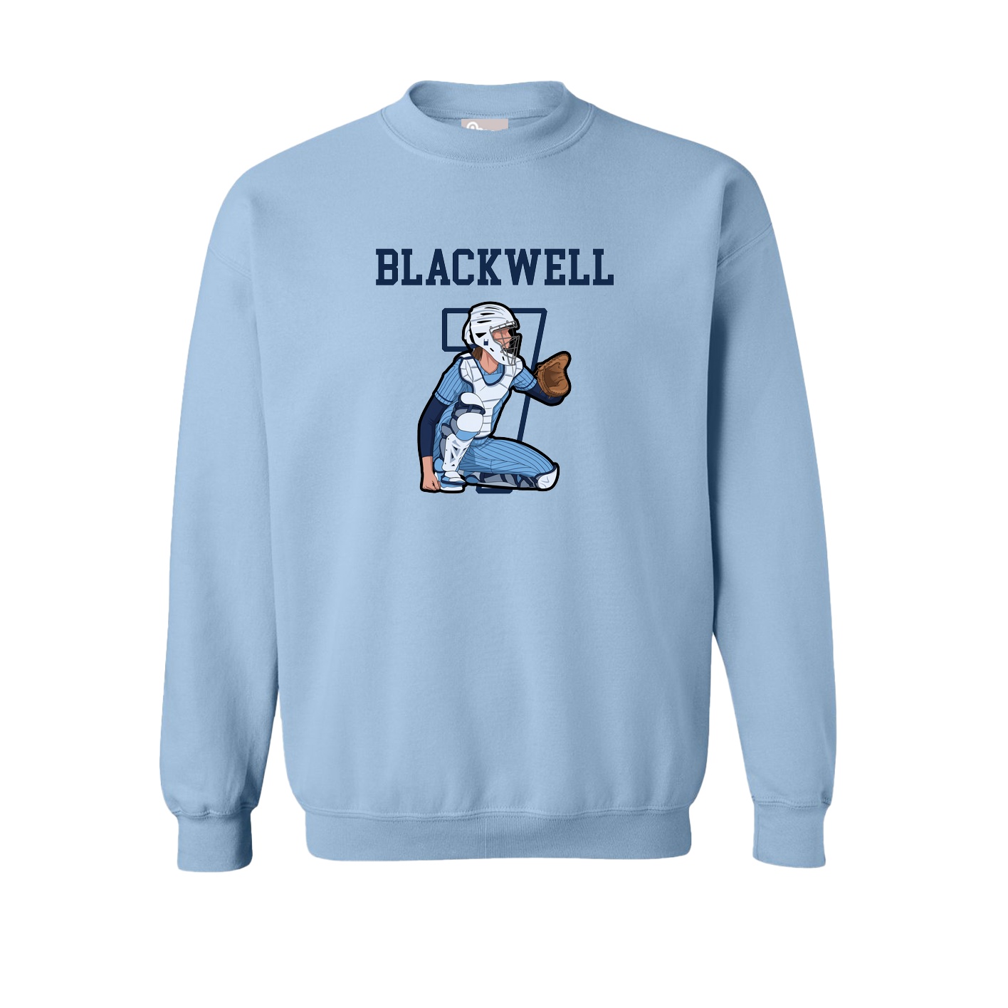 Fleece Crew — Shirsey in Light Blue