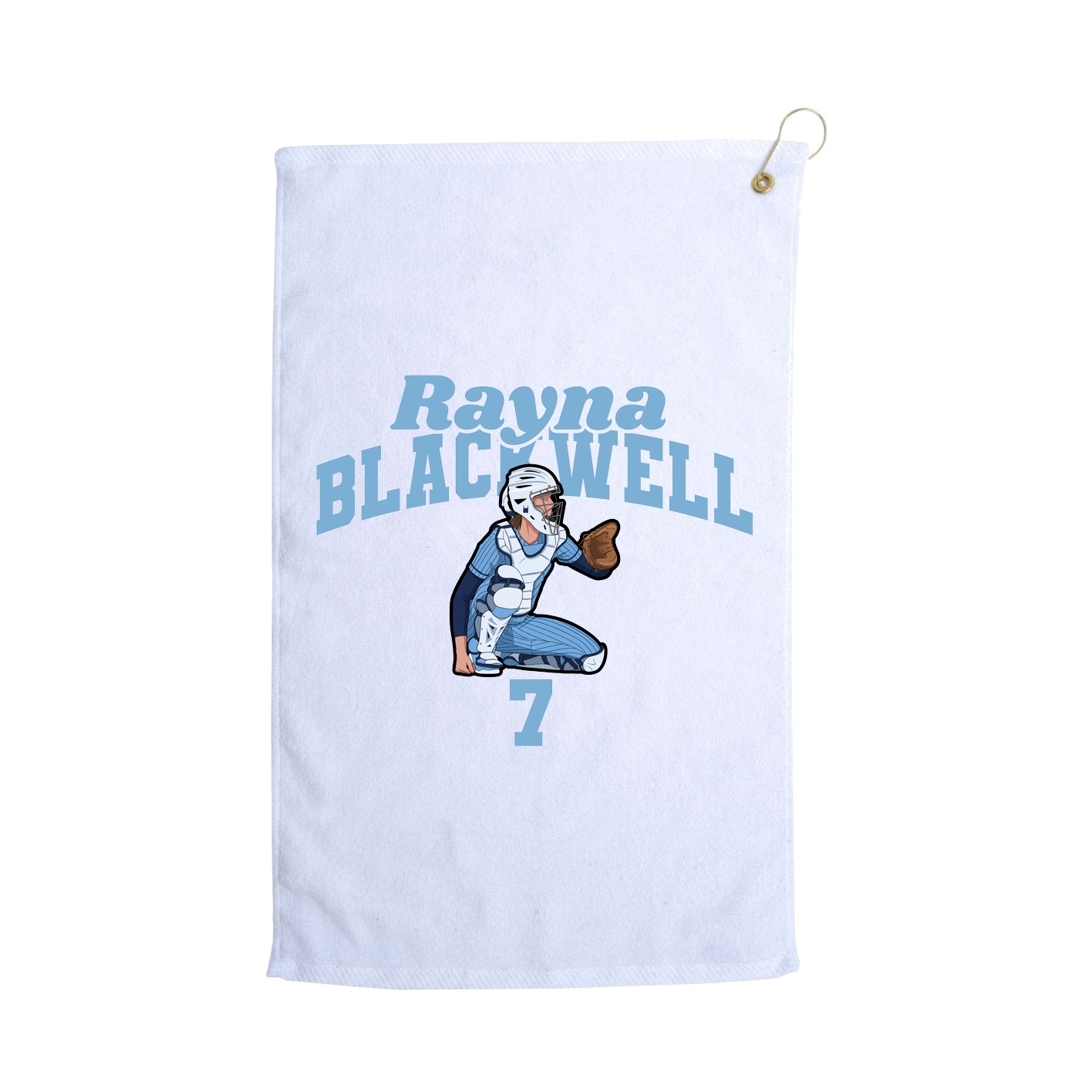Golf Towel — Signature Arch in White
