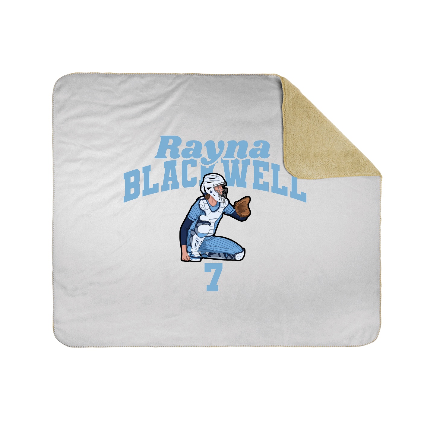 Throw Blanket — Signature Arch in White