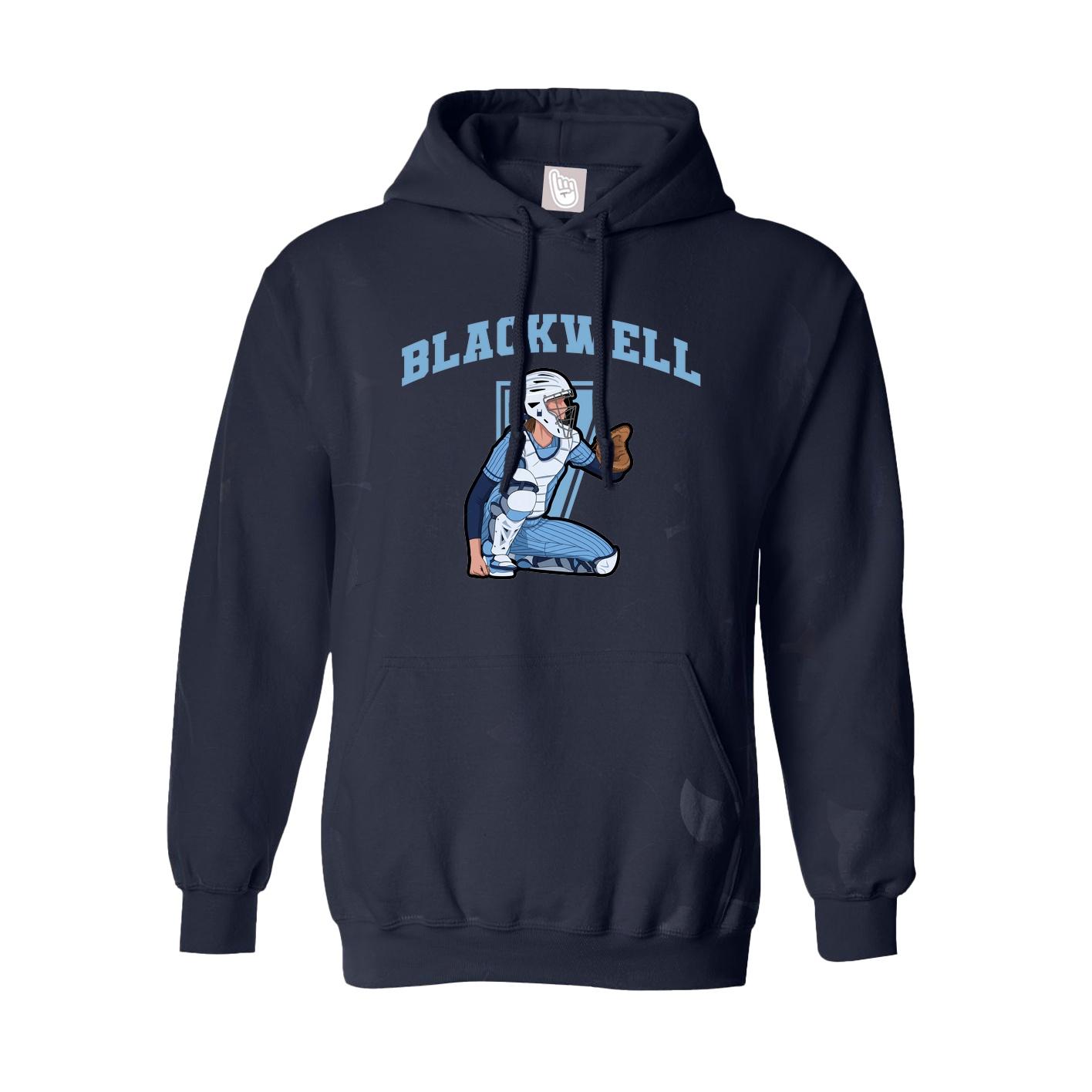 Hoodie — Number in Navy
