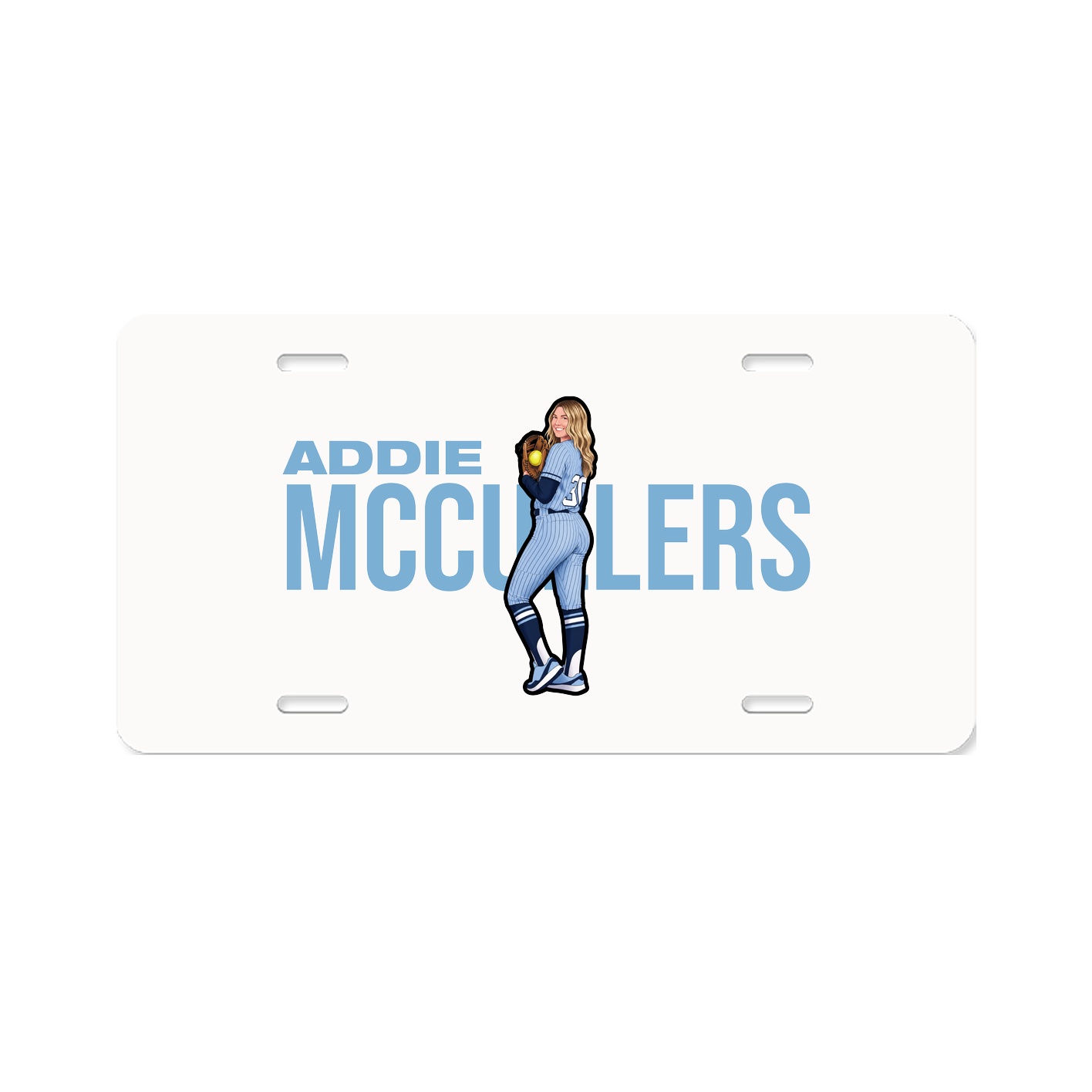 License Plate — Player Name in Classic