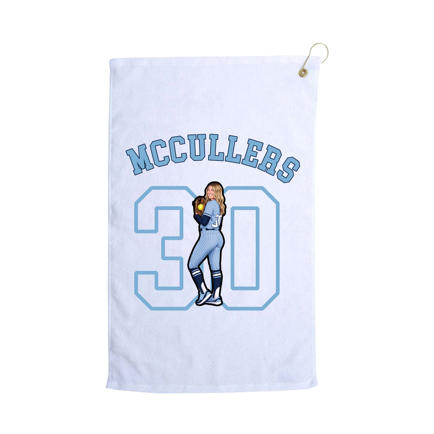 Golf Towel — Shirsey Arch in White