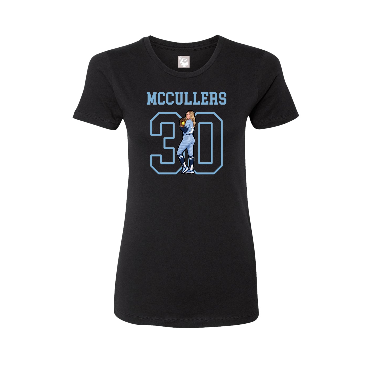 Fitted Women's Tee — Shirsey in Black
