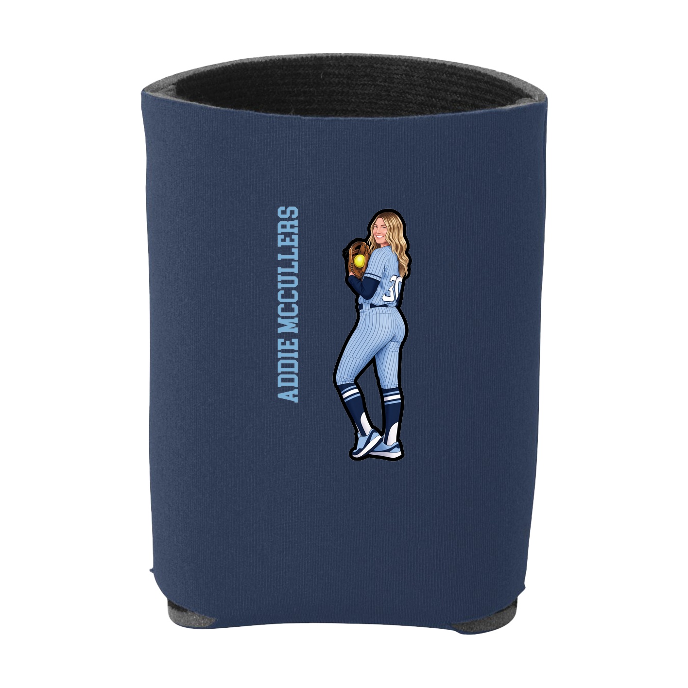 Can Holder — Name Vertical in Navy