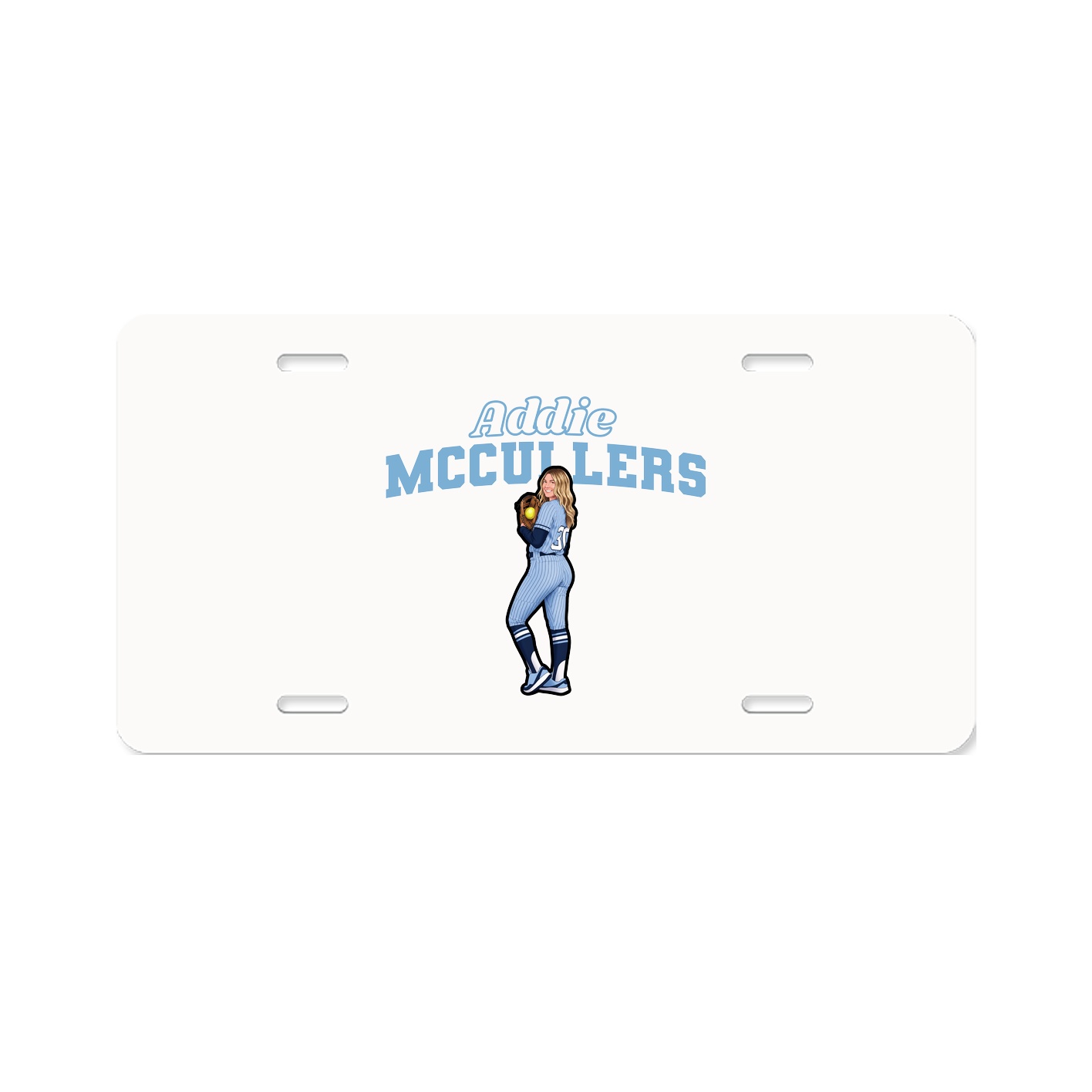 License Plate — Name Arch in Classic