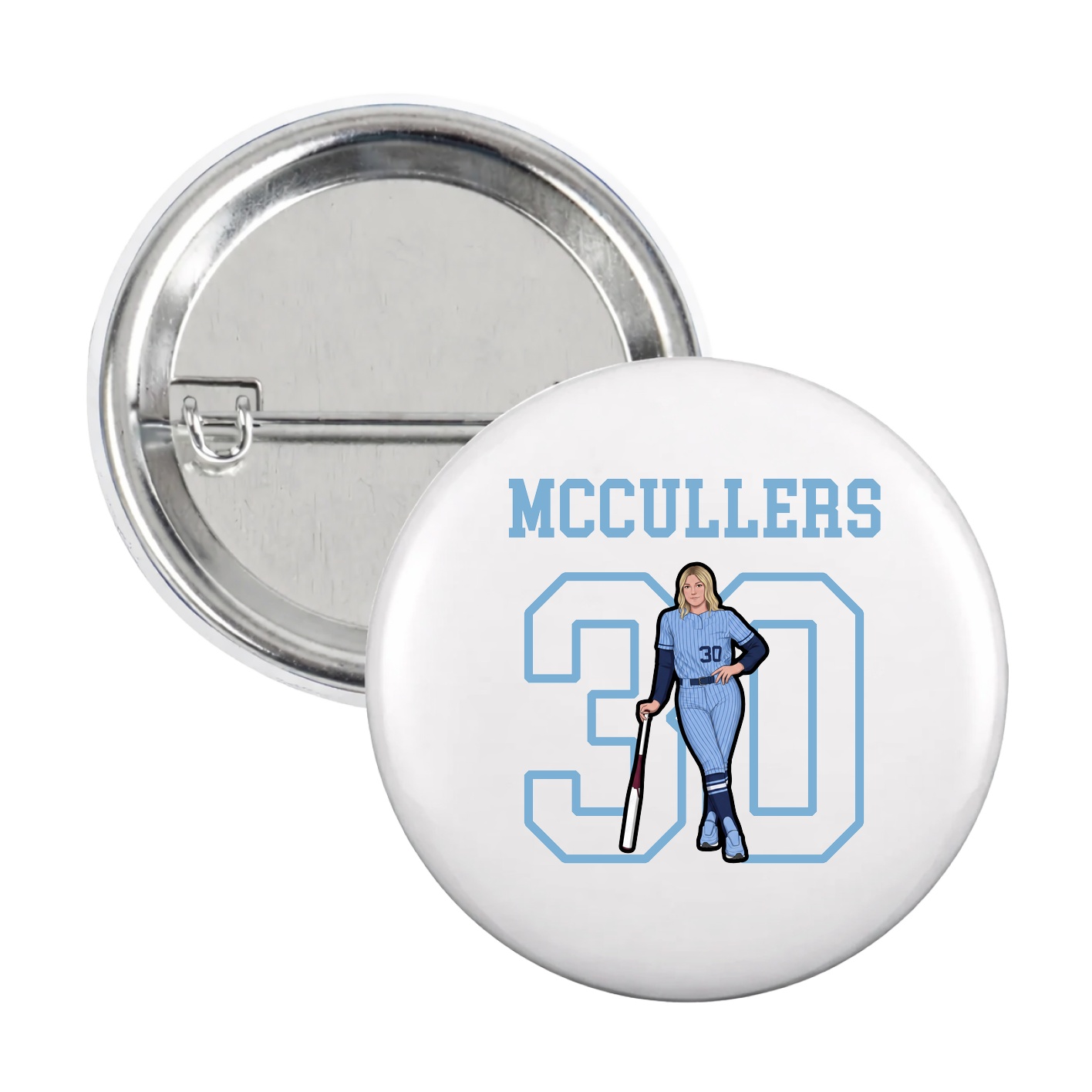 Game Day Button — Shirsey in White