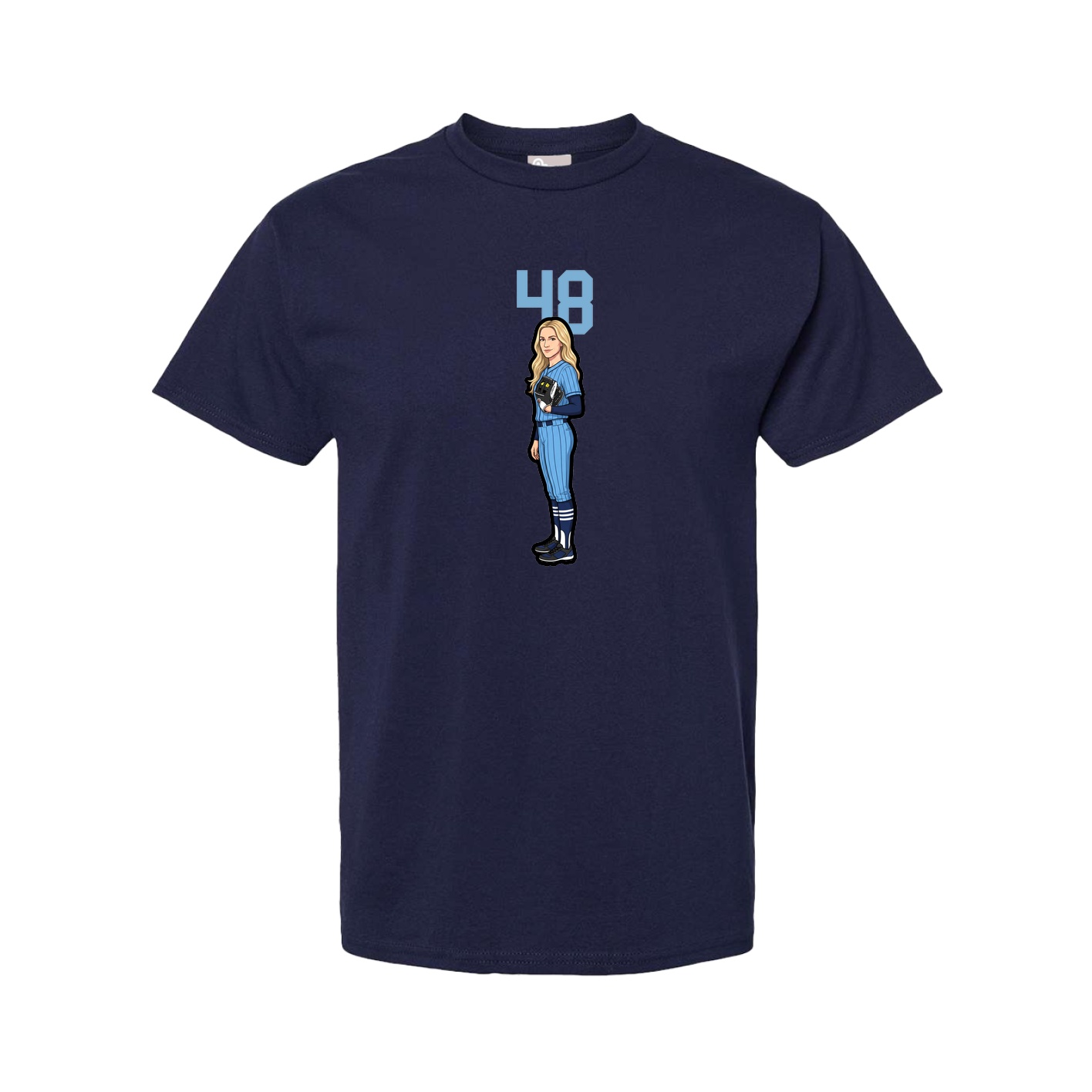 Tee — Number Top in Navy