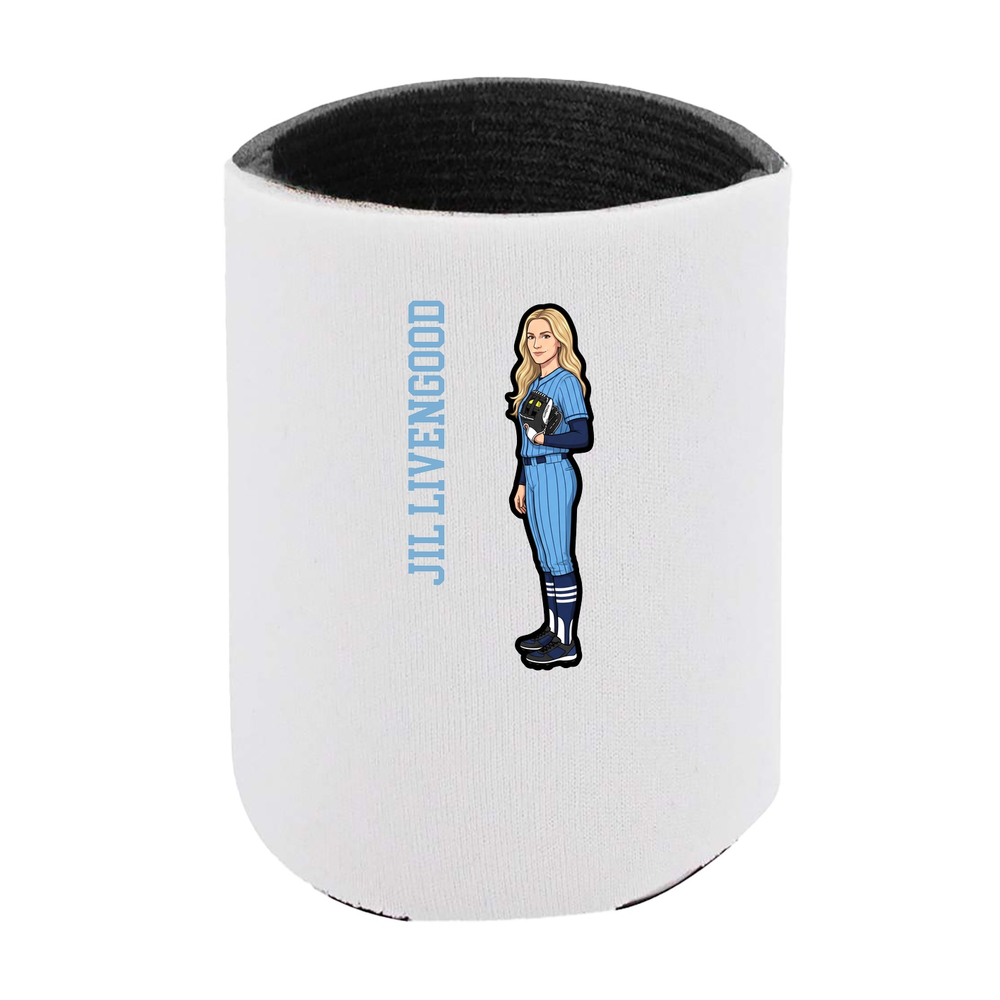 Can Holder — Name Vertical in White