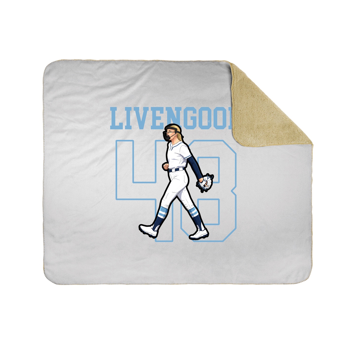 50x60 Sherpa Lined Throw Blanket