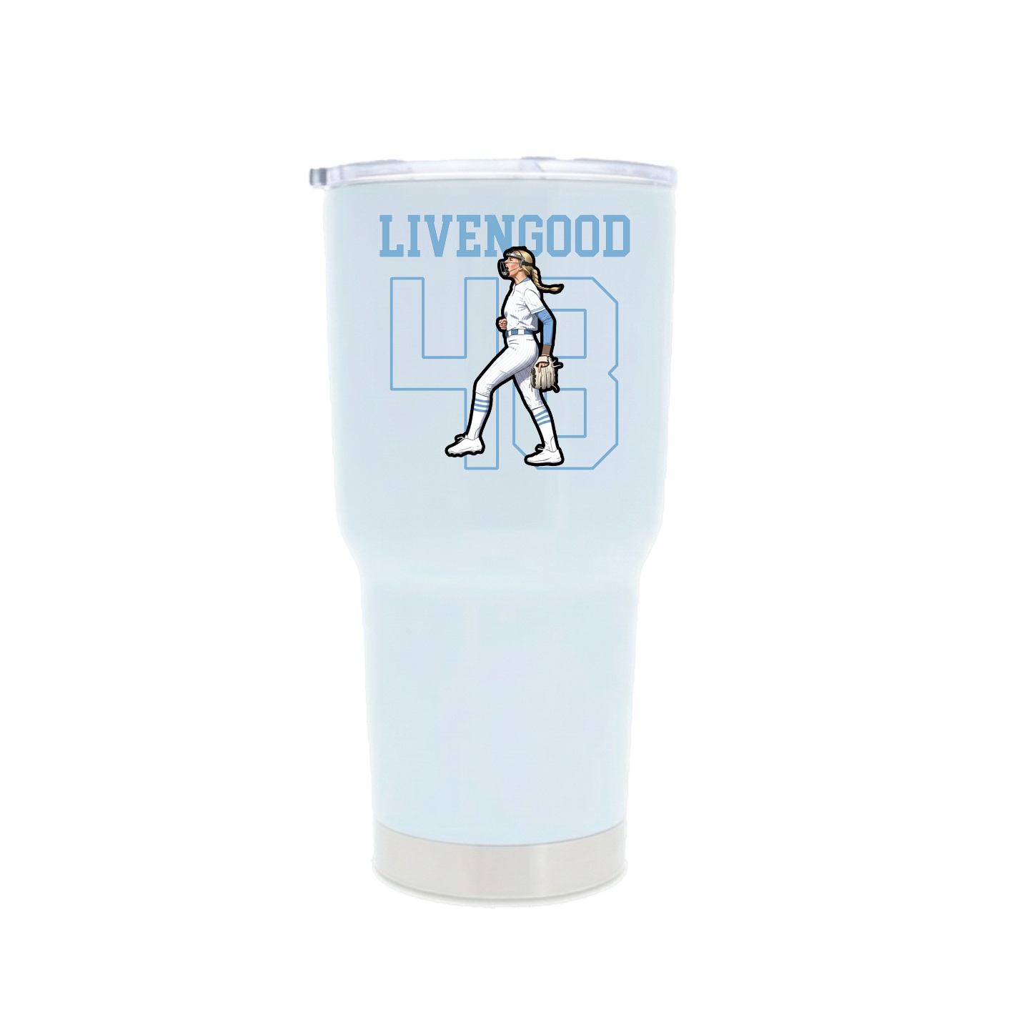 30oz Stainless Steel Tumbler — Shirsey in White