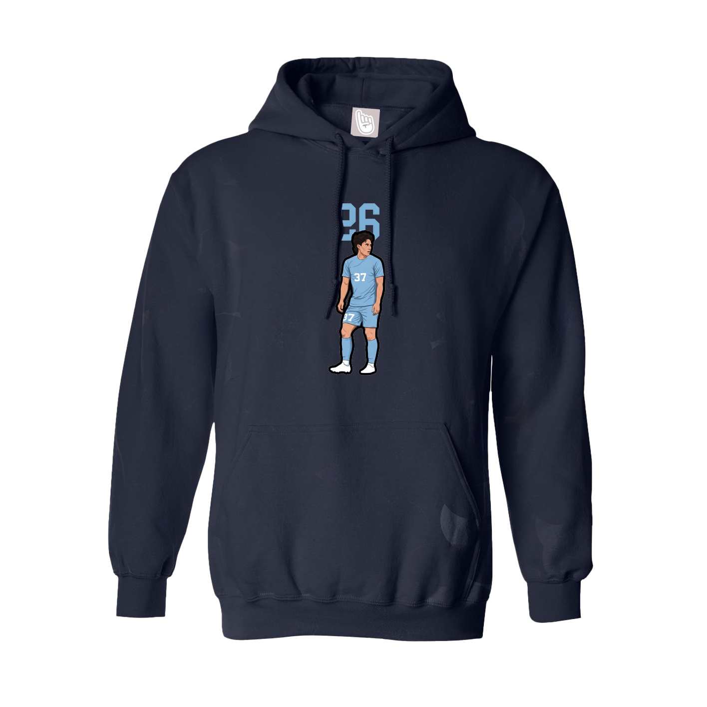 Youth Hoodie — Number Top in Navy