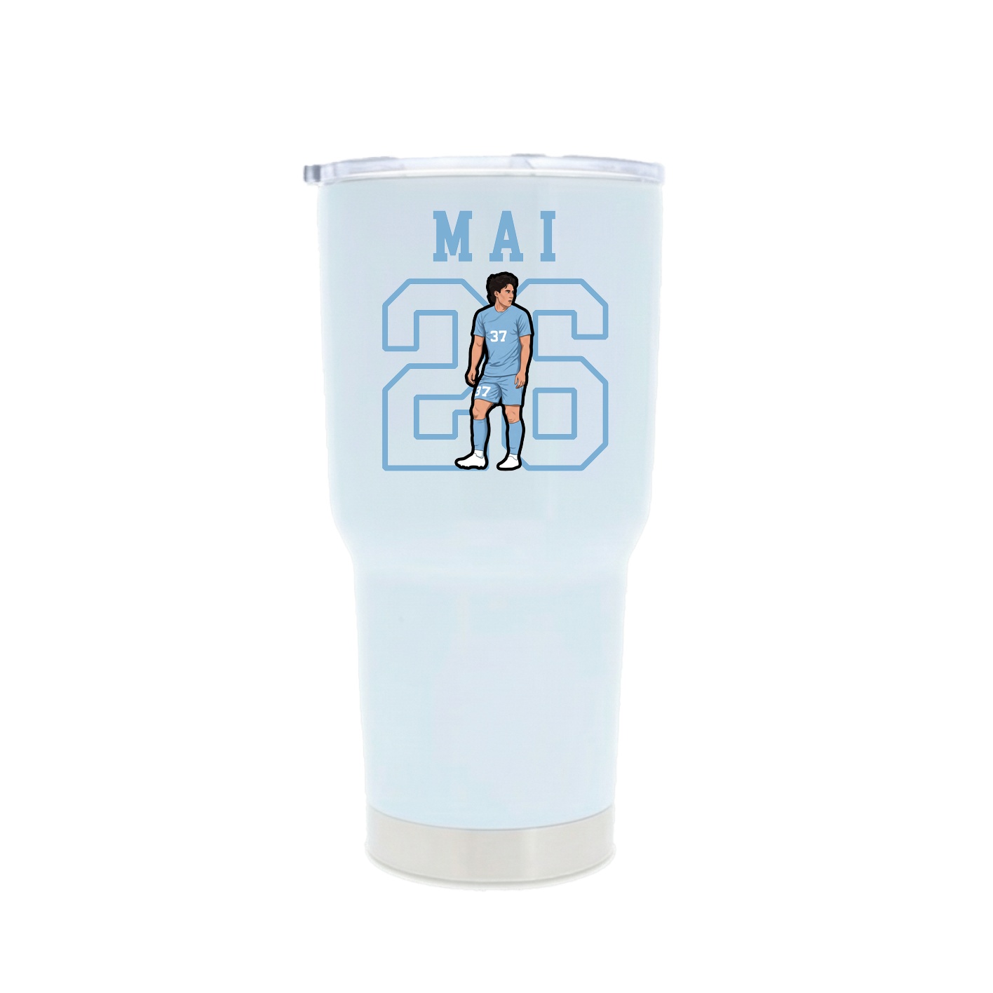 30oz Stainless Steel Tumbler — Shirsey in White